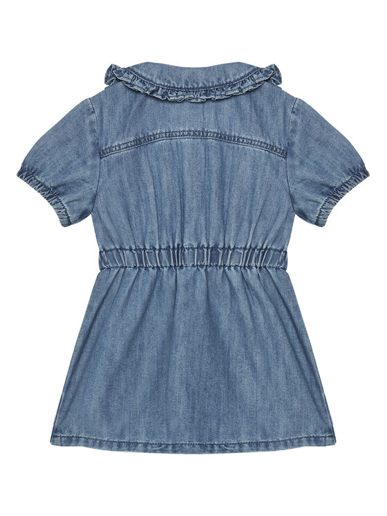 Джинсовое платье стандартный крой 41DWGV029 United Colors Of Benetton, синий — фото 2