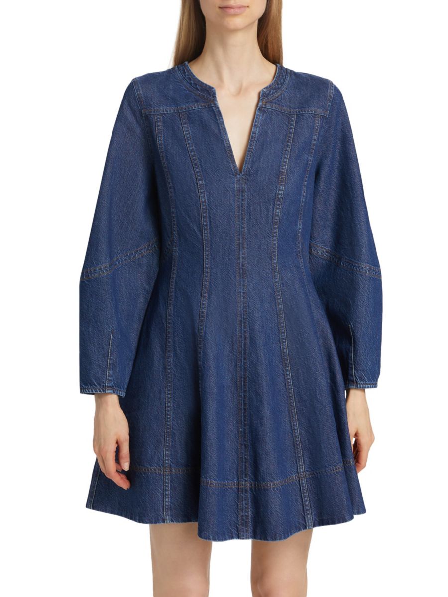 

Мини-платье Vray Denim Tanya Taylor, цвет Classic Indigo Blue