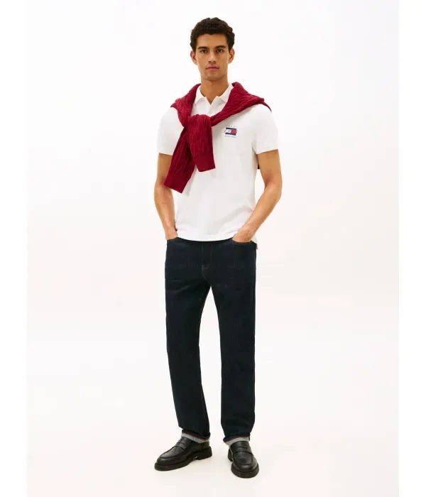 Поло PIQUE REG regular fit Tommy Hilfiger, белый — фото 2
