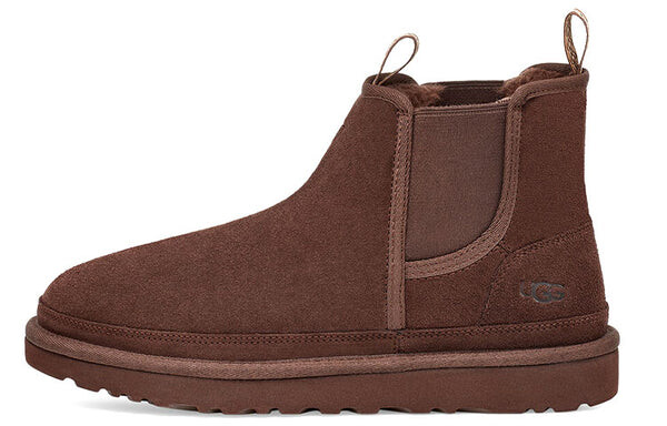 Зимние ботинки мужские Ugg без застежек, коричневый — фото 2