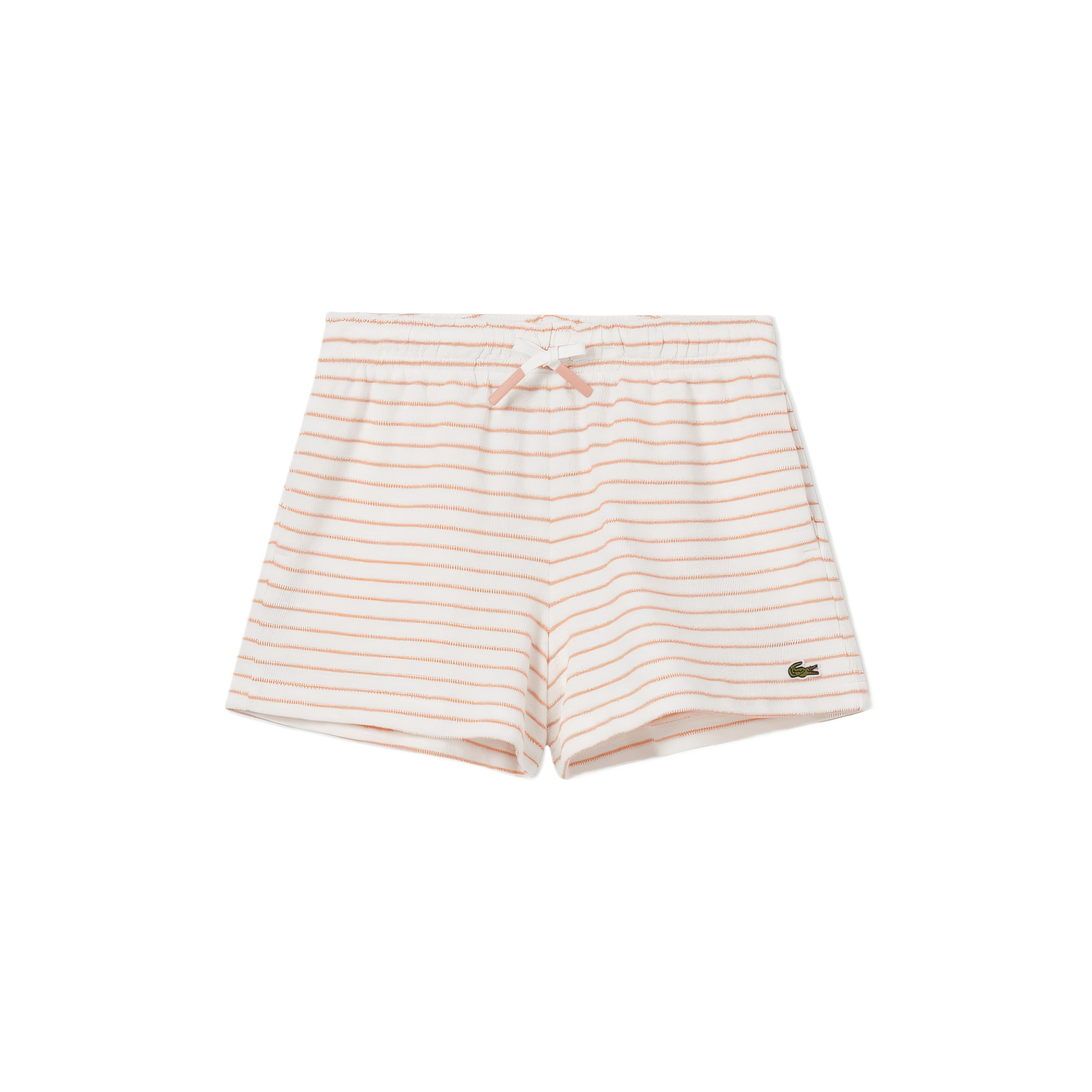 

LACOSTE Шорты SS25 для детей 3-7 лет экрю/оранжевые полоски