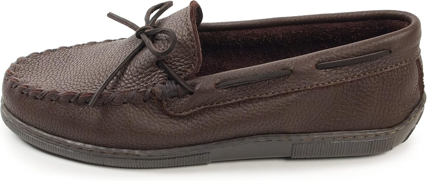 

Мокасины Minnetonka для мужчин из оленьей кожи Moosehide, шоколадный