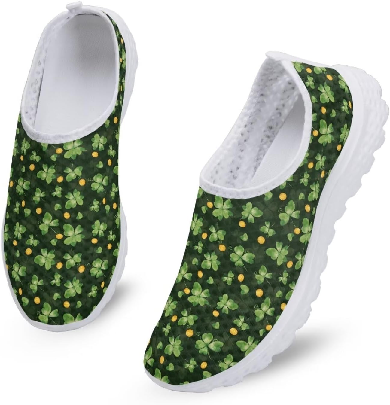 

Кроссовки Kuiaobaty Fashion легкие, дышащие, слипоны для ходьбы, спортивная повседневная обувь, лоферы для женщин и мужчин, St. Patrick's Day Trendy