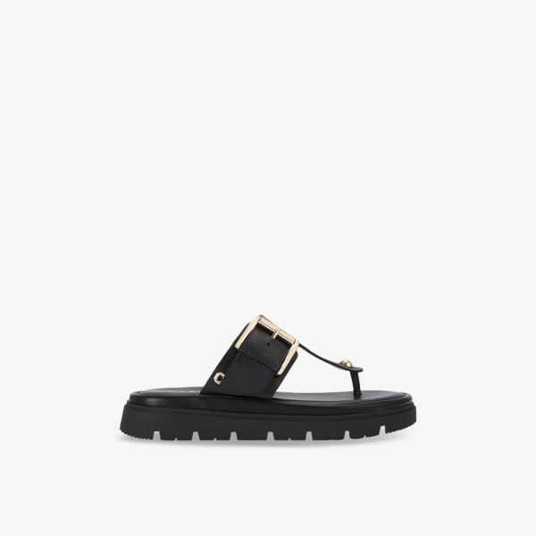 Сандалии кожаные Carvela Comfort Pavilion с пряжками, черный