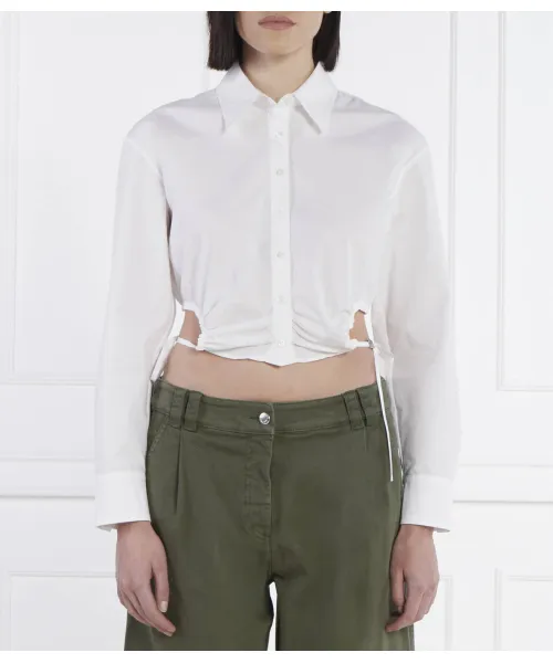 

Рубашка Элиесы Cropped fit Hugo, белый