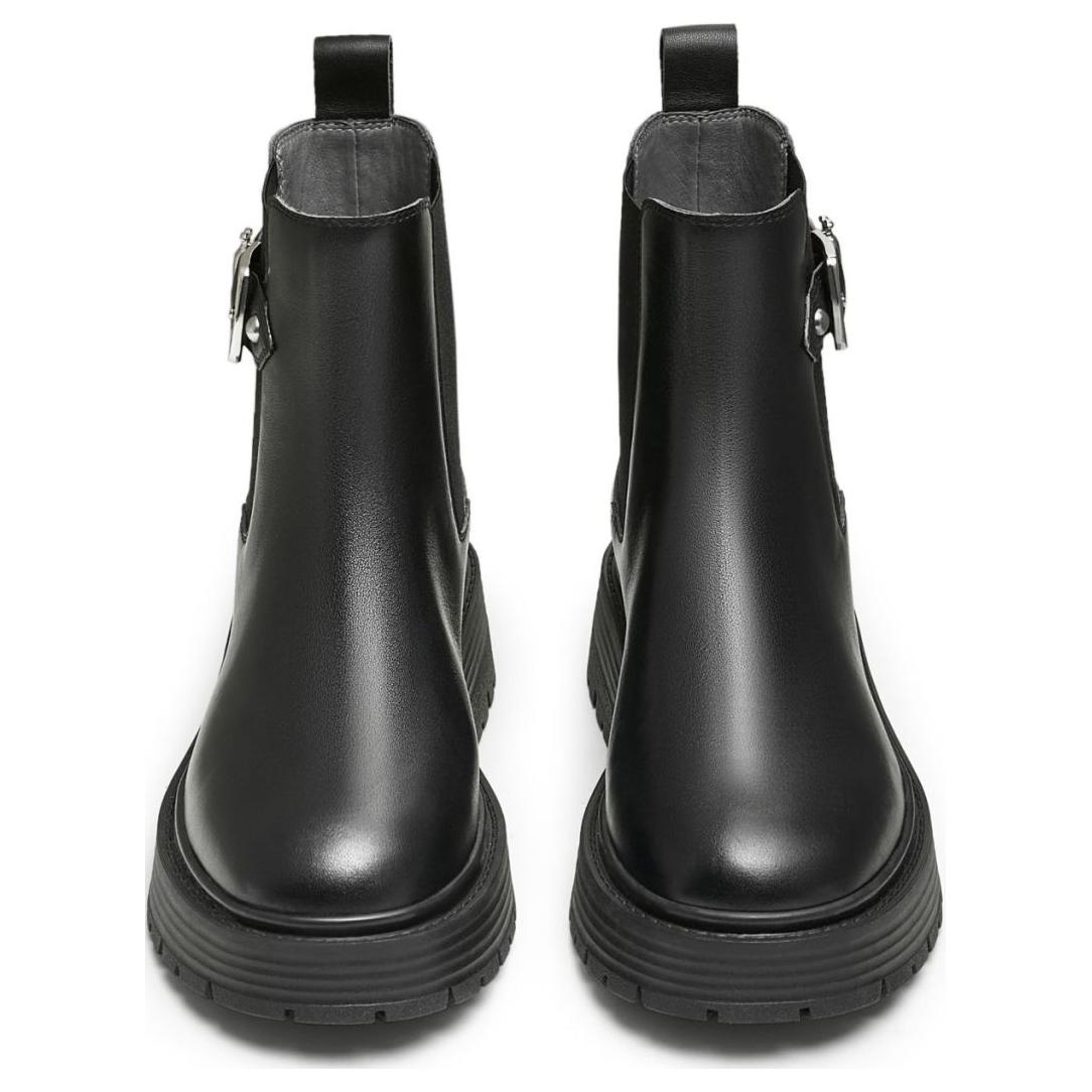 Футболка FENGKUANGDONGWUCHENG x Chelsea Boots Женские черные Teenmix, стиль Carrot Buckles — фото 4