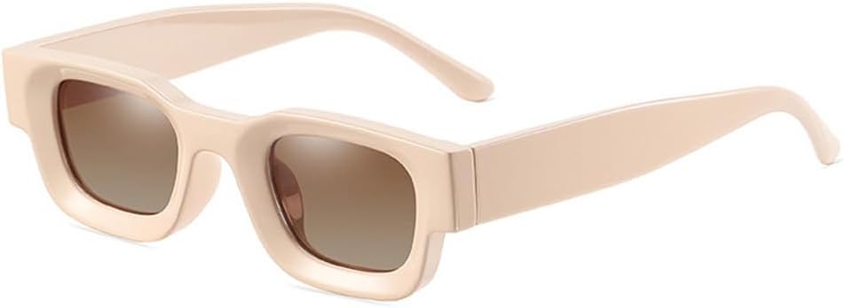 

Популярные модные маленькие солнцезащитные очки для женщин в стиле ретро-панк, солнцезащитные очки UV400 для мужчин. Модные солнцезащитные очки TKKTLLT, Beige Tea Gradient