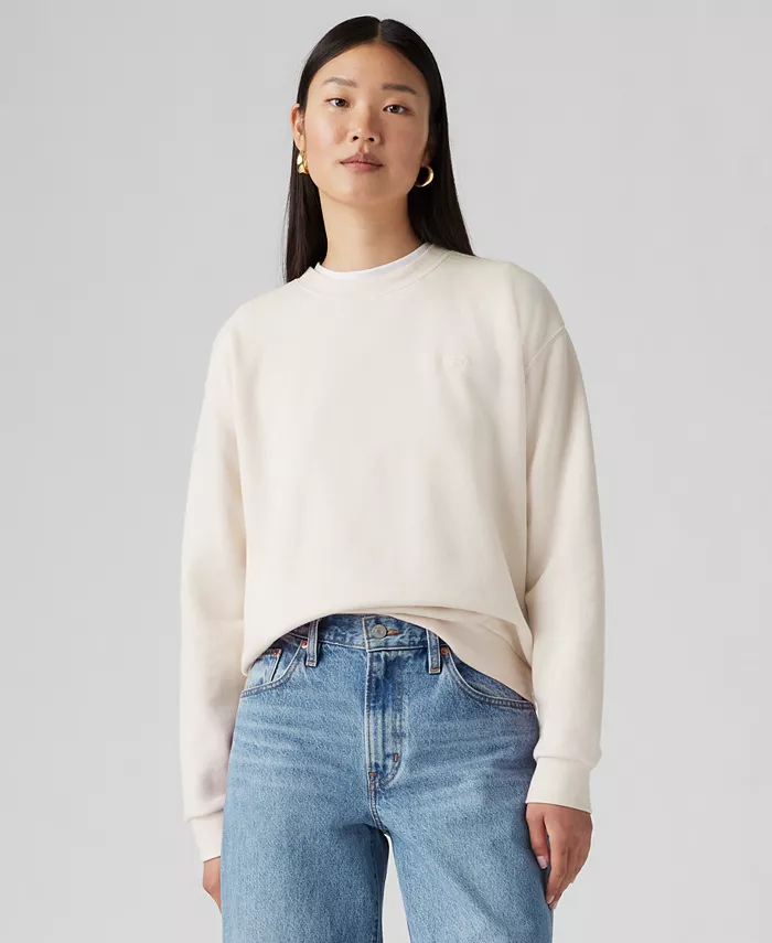 

Женский повседневный свитшот с круглым вырезом Levi'S, белый