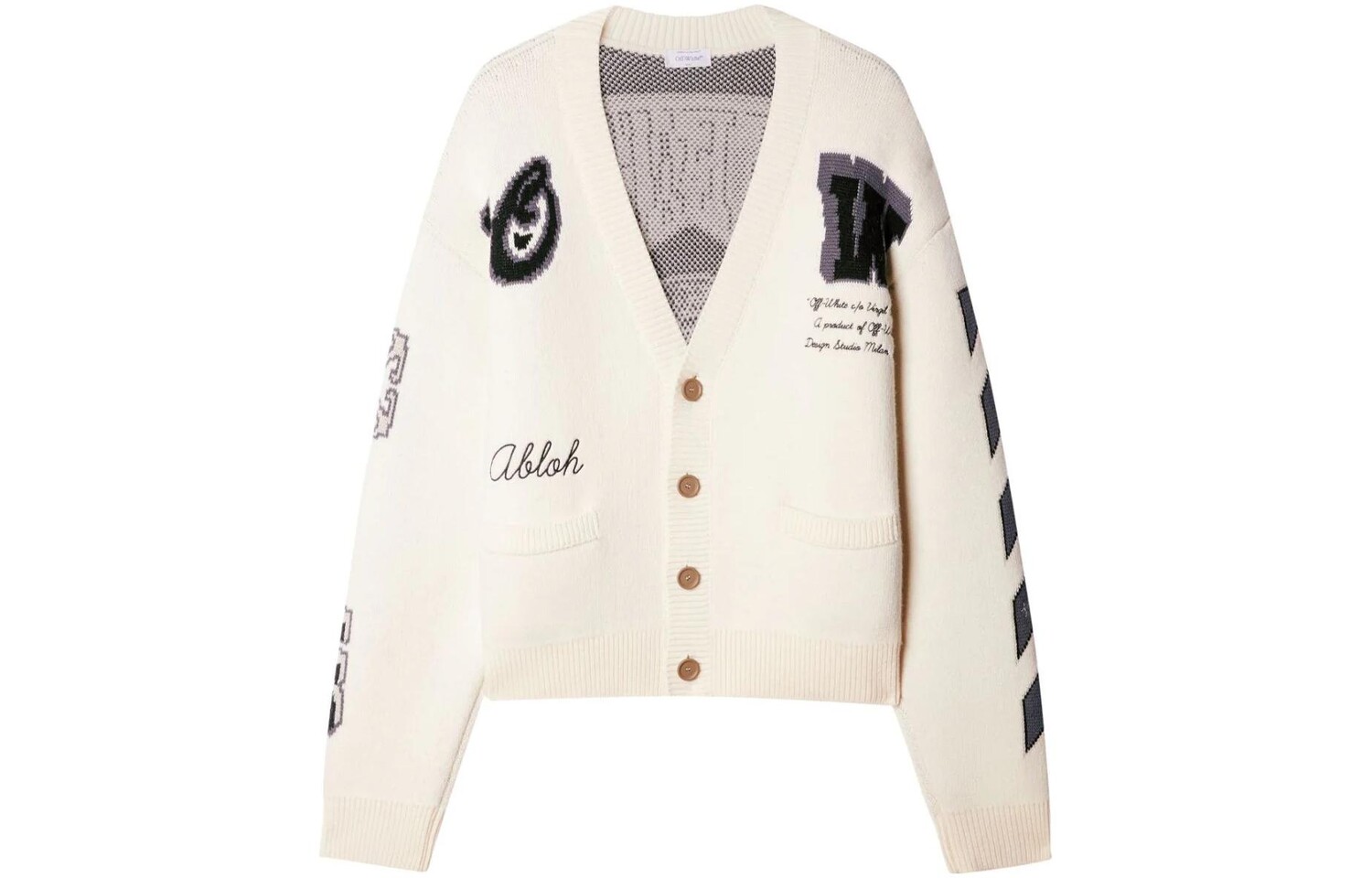 

Шерстяной кардиган Moon Vars Off-White, кремовый