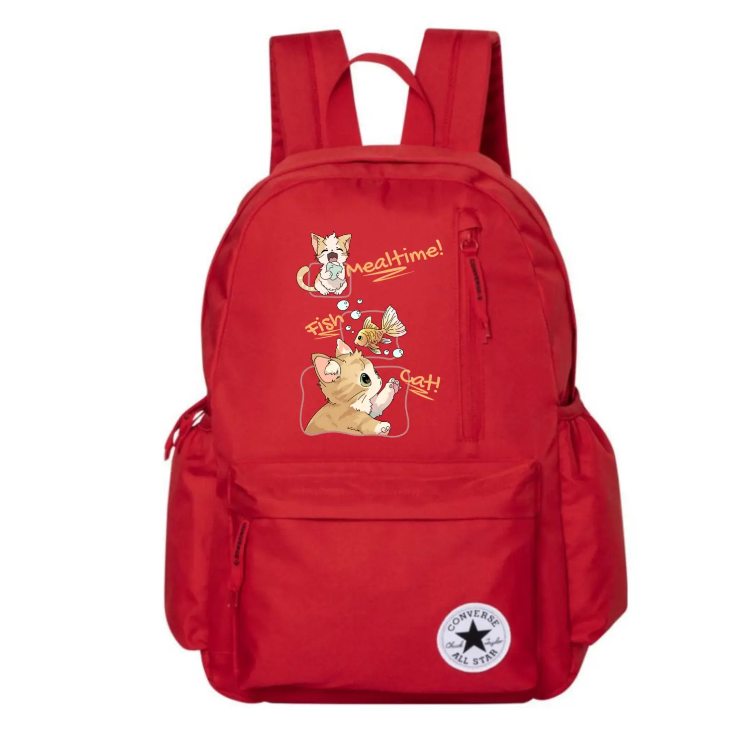 

Converse Полиэстеровый рюкзак средний размер унисекс красный, CAT