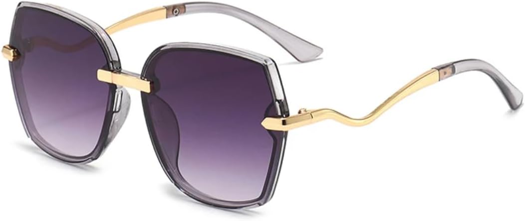 

Классические металлические солнцезащитные очки-бабочки в увеличенной оправе для женщин, роскошные, для мужчин, для активного отдыха, путешествий, рыбалки, с защитой от УФ-излучения UV400 TVTBBVV, Gray Gray