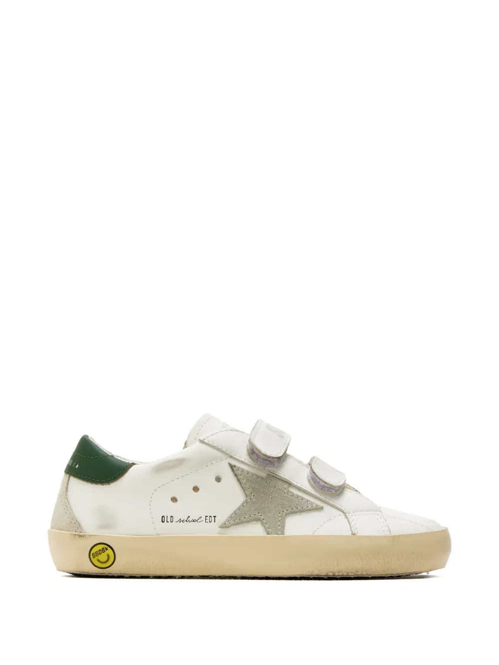 Кроссовки Star-detail с ремешком на липучке Golden Goose Kids, белый