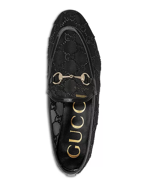 Новые женские лоферы Jordan Gucci, черный — фото 3
