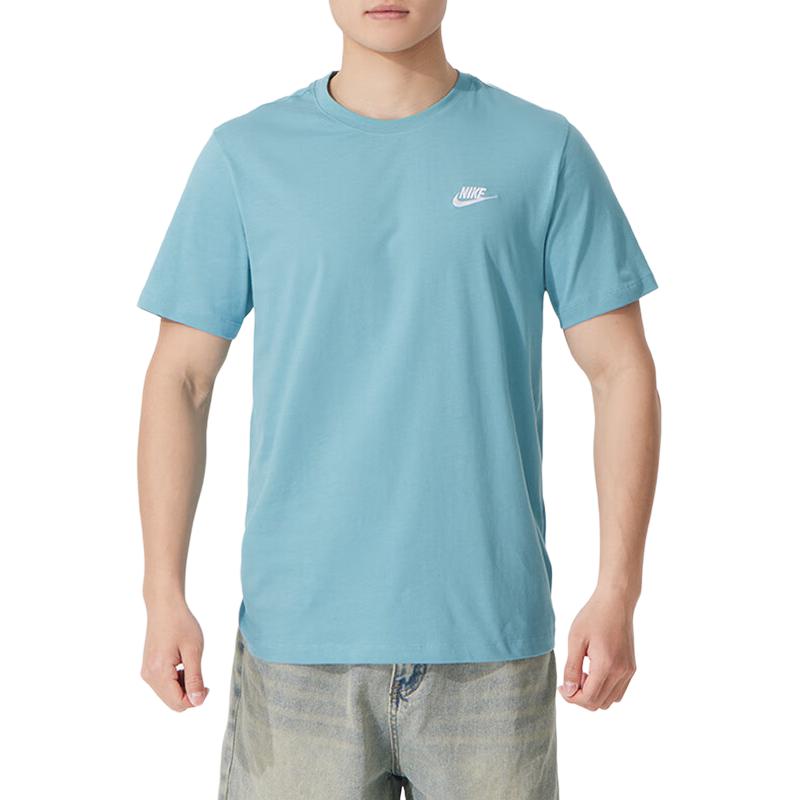 

Nike Футболка мужская синяя, Синий, Nike Футболка мужская синяя