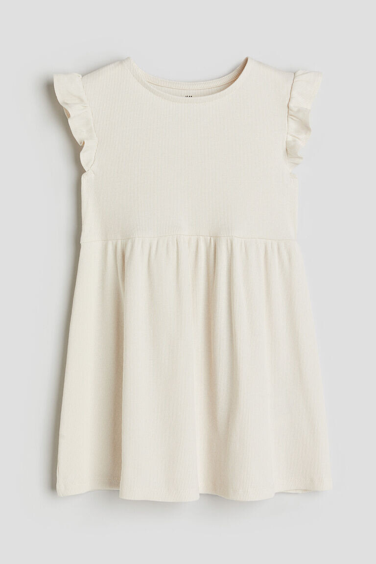 

Платье из джерси в рубчик H&M, белый