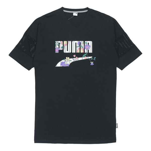 

Футболка casual sports alphabet printing short sleeve black Puma, черный