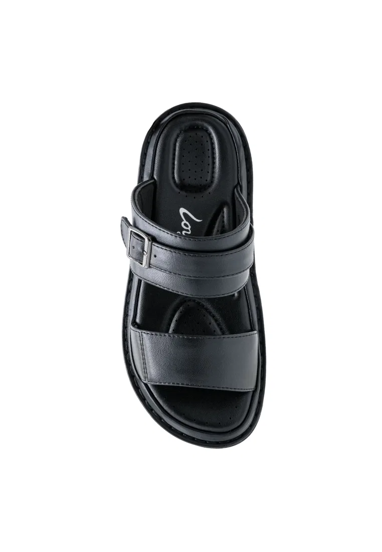 Мужские сандалии, slip-on, искусственная кожа, модель 260141275 Louis Cuppers, черный — фото 4