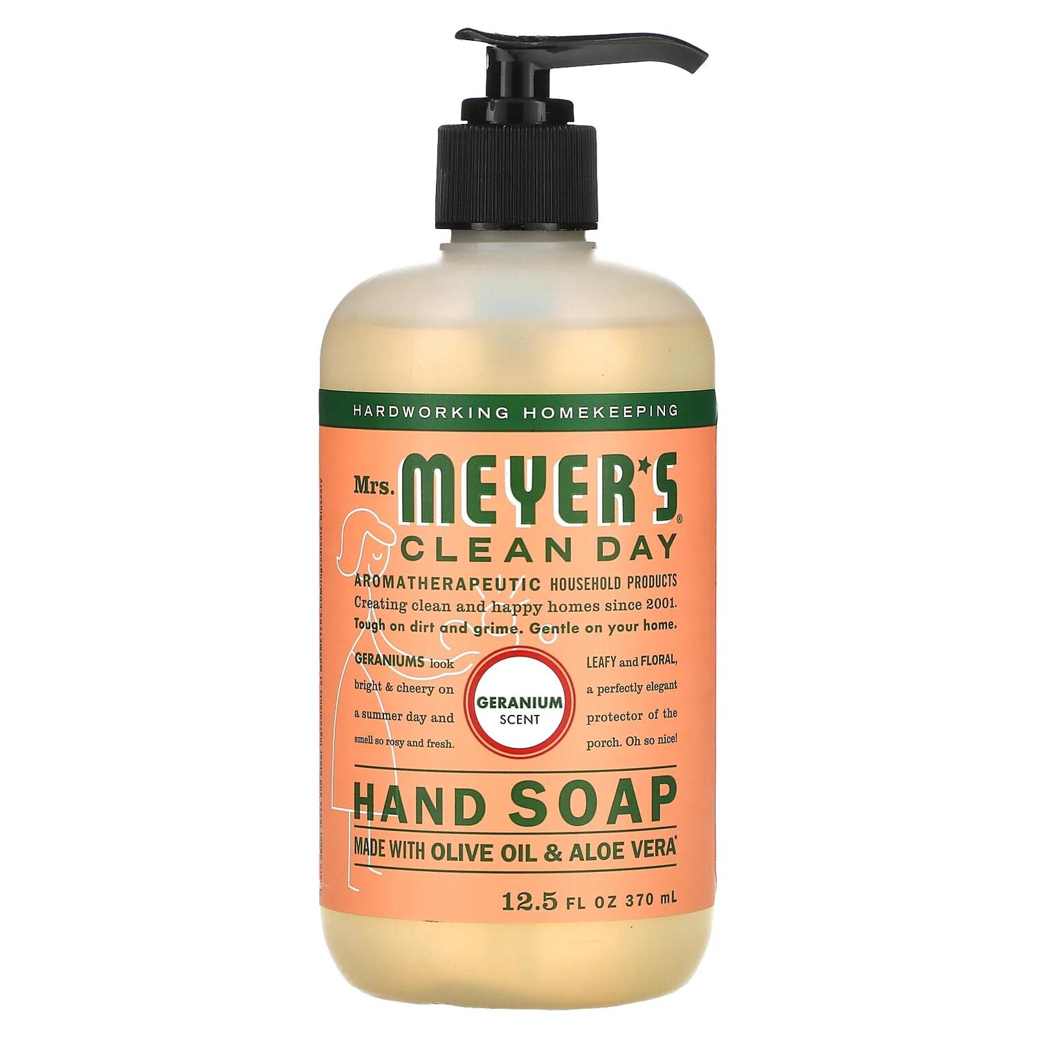 

Mrs. Meyers Clean Day Hand Soap Geranium Scent 12.5 fl oz (370 ml)