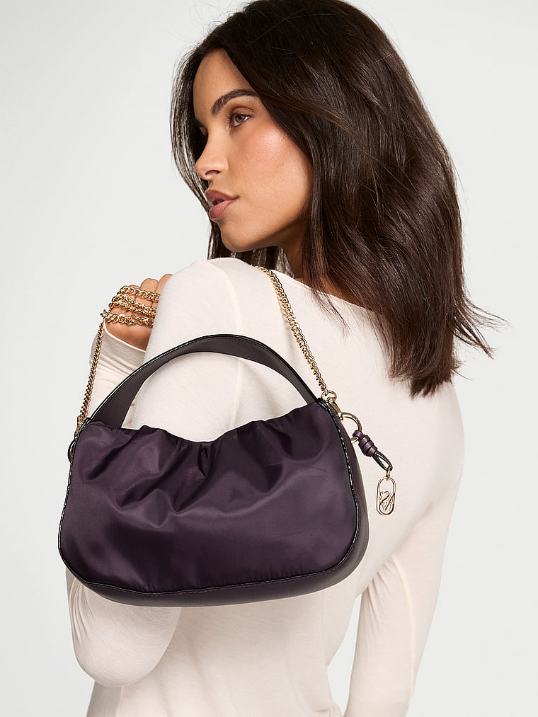 

Мини-Сумка Curve с верхней ручкой через плечо Victoria'S Secret, winter wine nylon