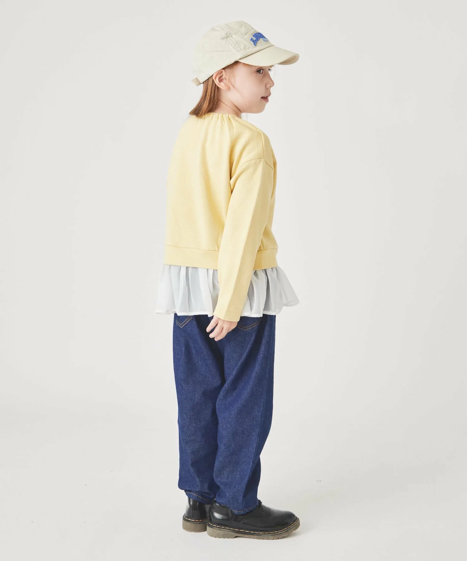 Свитшот рюшистый верх Ever Closet, Honey White — фото 2