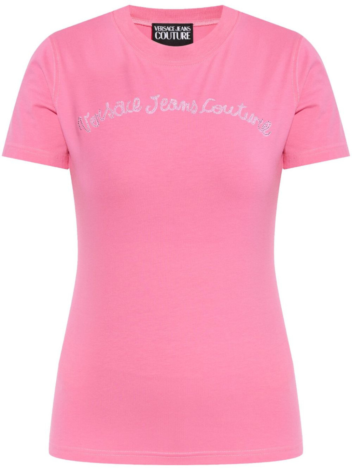 

Versace Jeans Couture футболка с декорированным логотипом, розовый