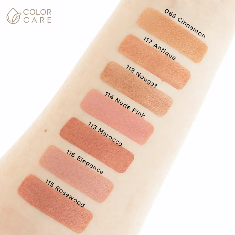Матовые веганские тени для век - 113 марокко Color Care Matte - Brown, 2 гр — фото 2