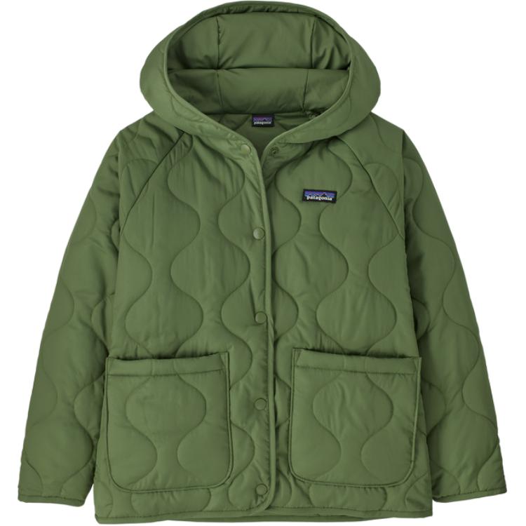 

Куртки и пальто для детей Patagonia, зеленый/terrain зеленый