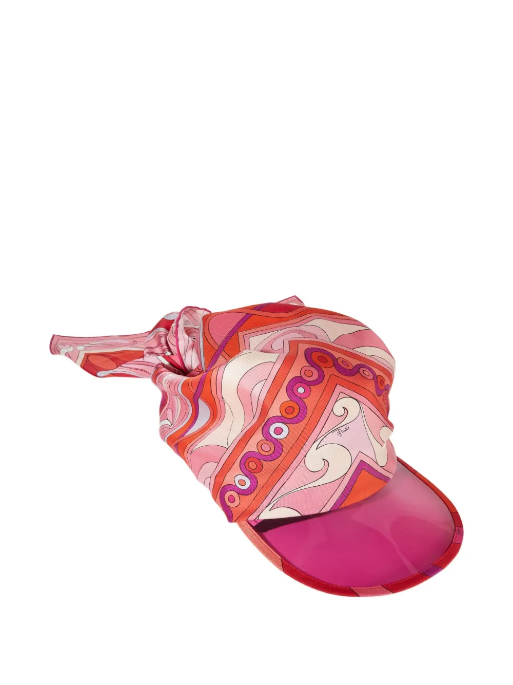 

Шляпа с козырьком из шелкового твила PUCCI, розовый