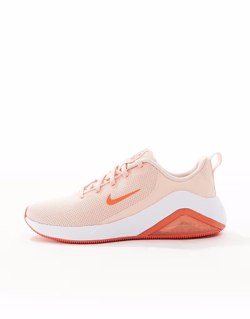 Кроссовки унисекс Nike Training Air Zoom Bella 7 розового и белого цветов — фото 2
