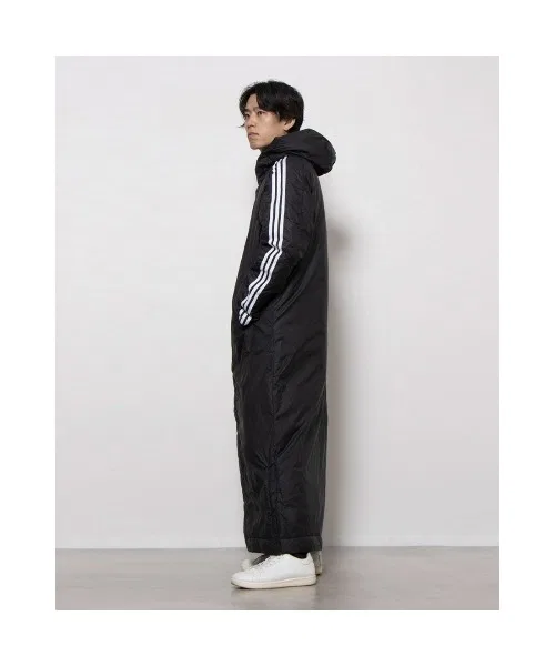 Куртка удлинённая adidas M с капюшоном тёмно-синяя — фото 2