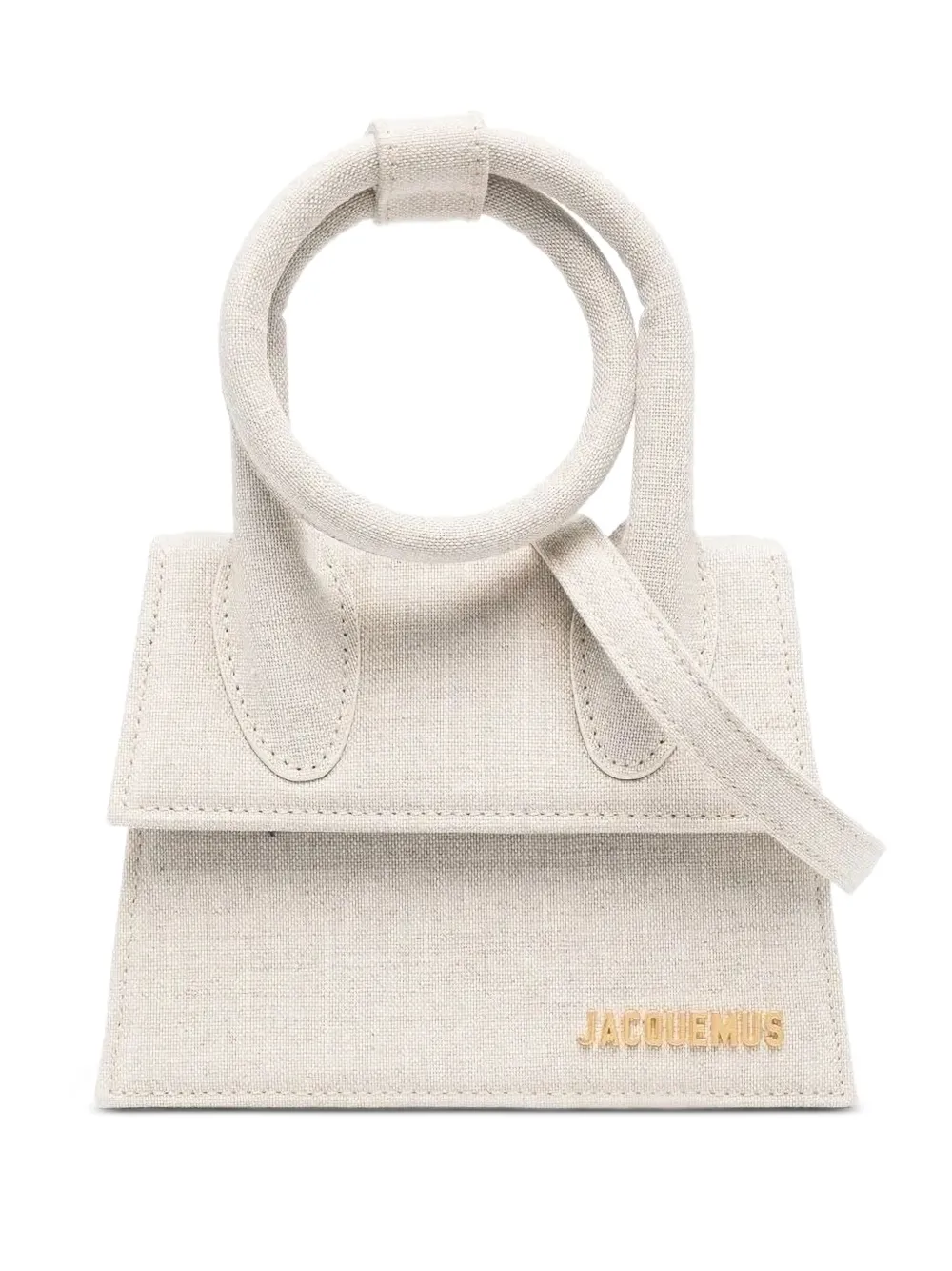 

Сумка Le Chiquito Noeud с изогнутой ручкой JACQUEMUS, нейтральный