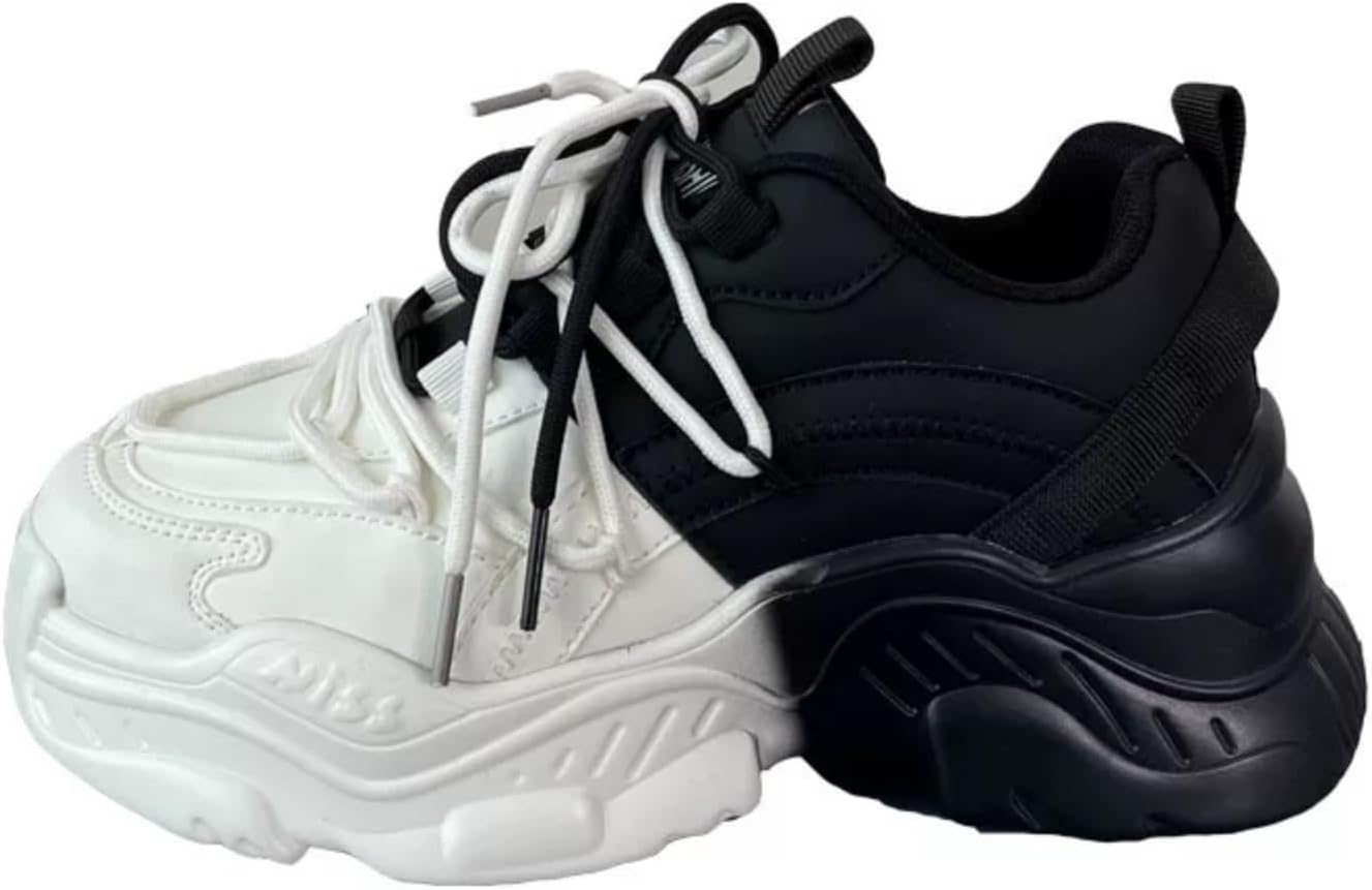 

Женские и мужские стильные массивные кроссовки MACEFIL в стиле ретро «папа», модные платформенные повседневные кроссовки, удобные для ходьбы, белый/черный