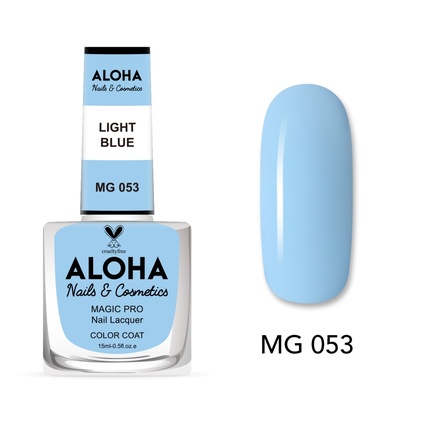 

Лак для ногтей Magic Pro 15 мл - Mg 053 / Светло-голубой Aloha Nails & Cosmetics