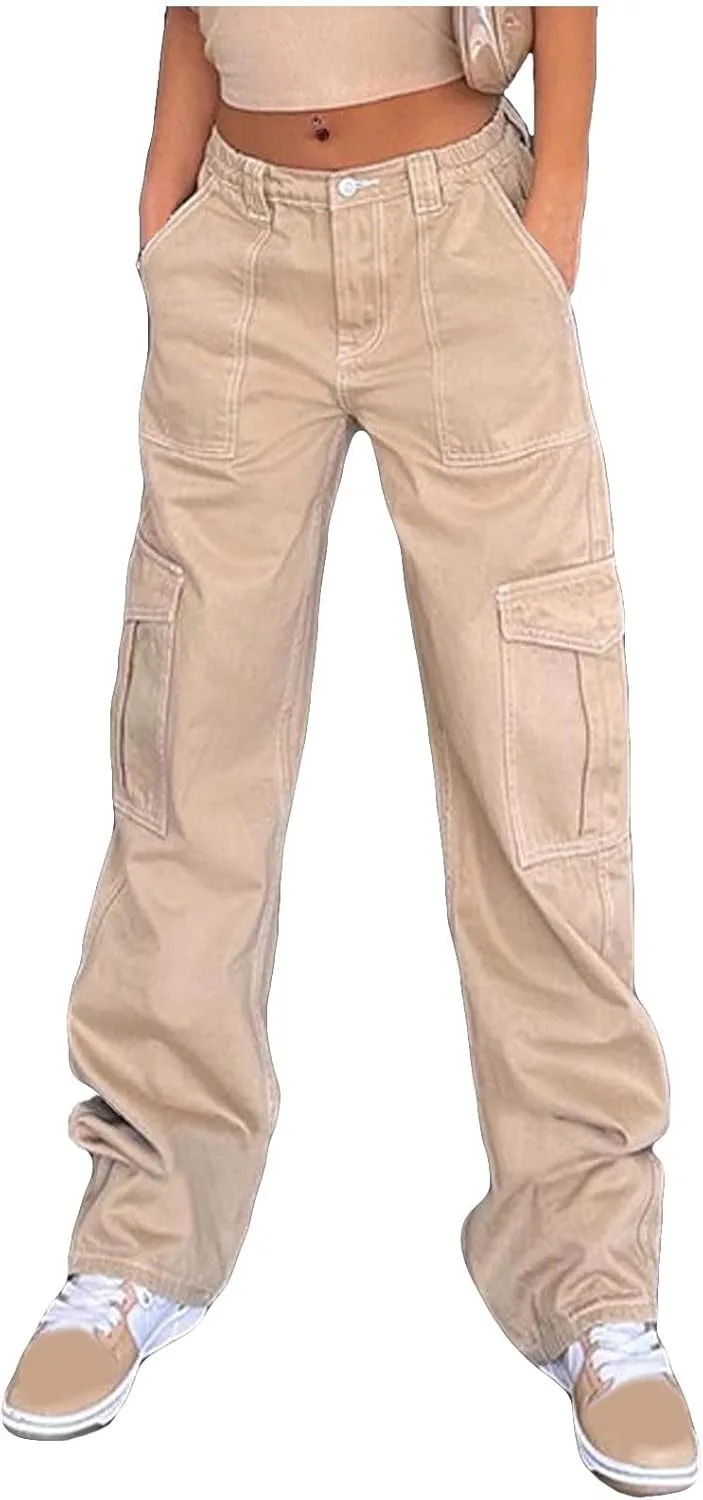 

Карго штаны женские с карманами HOLATOK