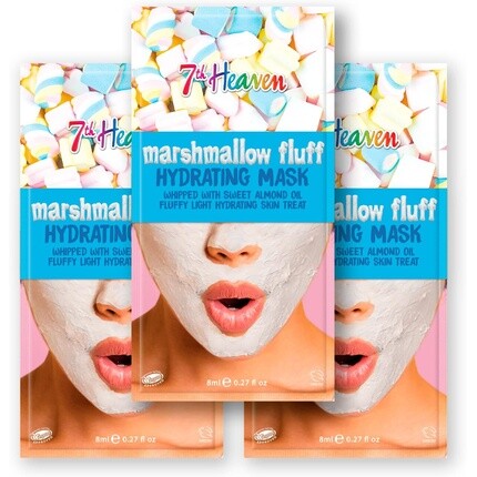 Маска для лица «7th Heaven Marshmallow Fluff» с маслом сладкого миндаля и алоэ вера для увлажнения и увлажнения кожи.