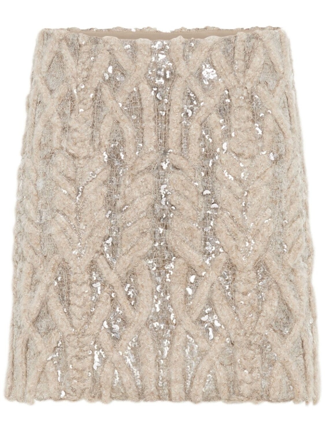 

Юбка мини Dazzling с вышивкой Brunello Cucinelli, нейтральный цвет