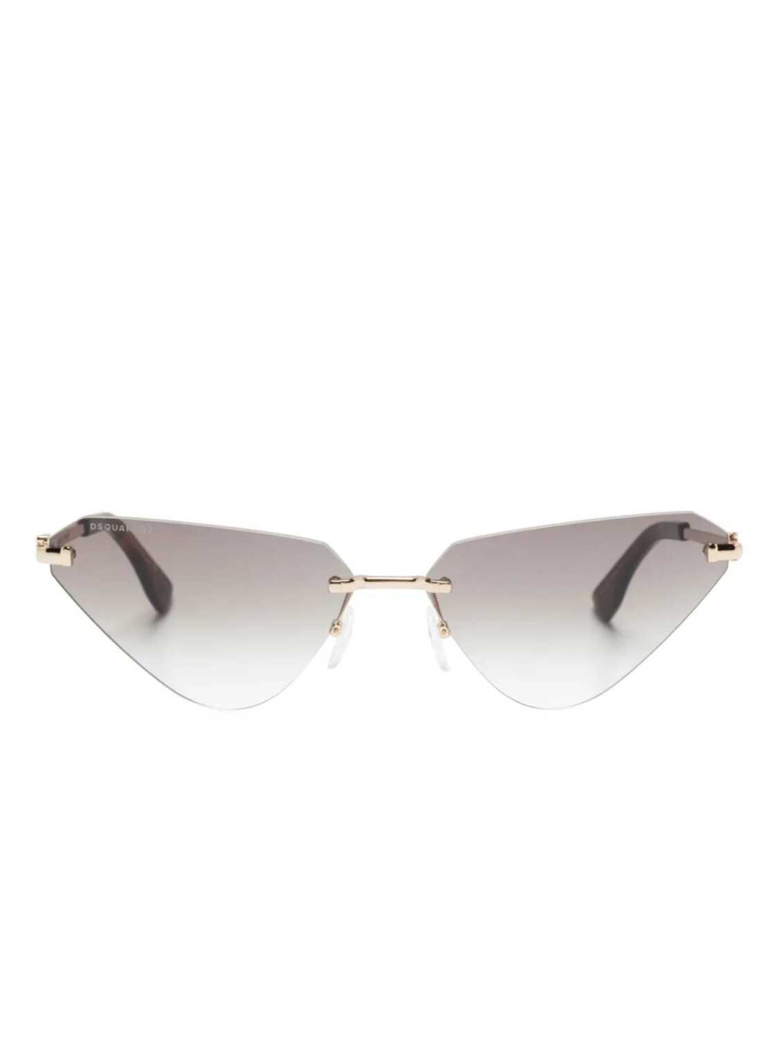 

DSQUARED2 EYEWEAR солнцезащитные очки Hype в оправе 'кошачий глаз', золотой