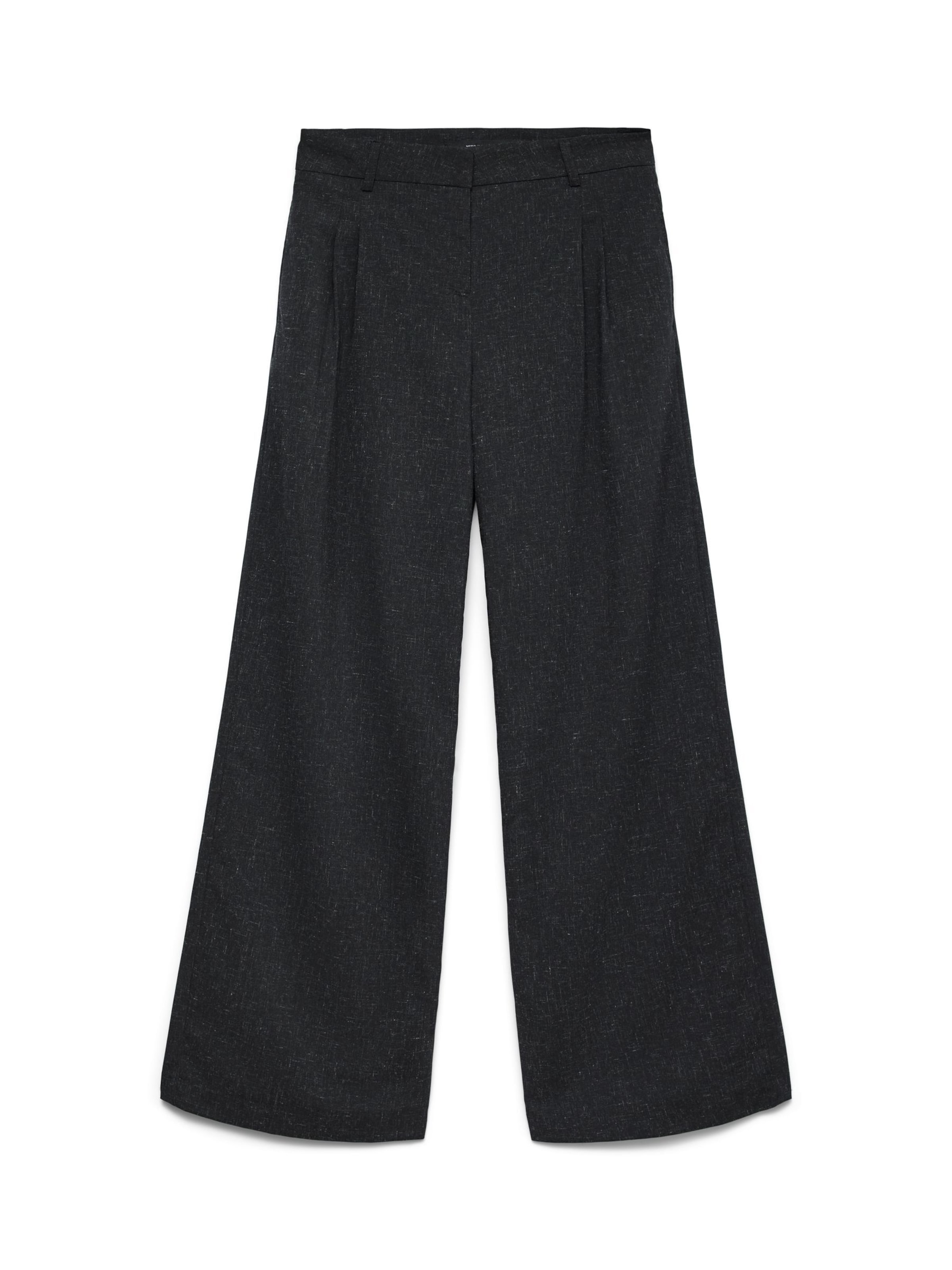 

VERO MODA Широкие брюки со складками спереди 'VMSibilli' в цвете антрацит