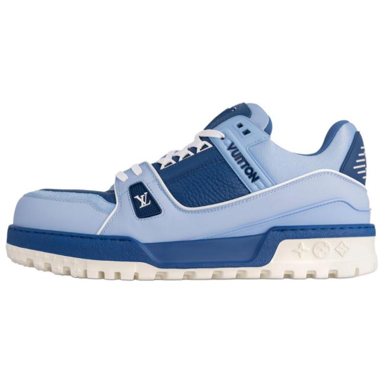 

LOUIS VUITTON Кроссовки для скейтбординга Trainer Maxi Low-Top, синие, мужские