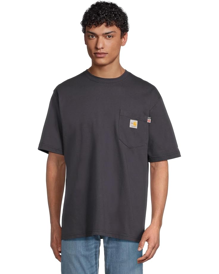 

Футболка Carhartt Big & Tall Flame Resistant Force Cotton Short, темно-синий