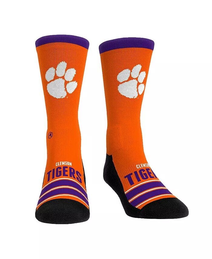 

Мужские и женские носки Clemson Tigers Gametime Stripe Crew Rock 'Em