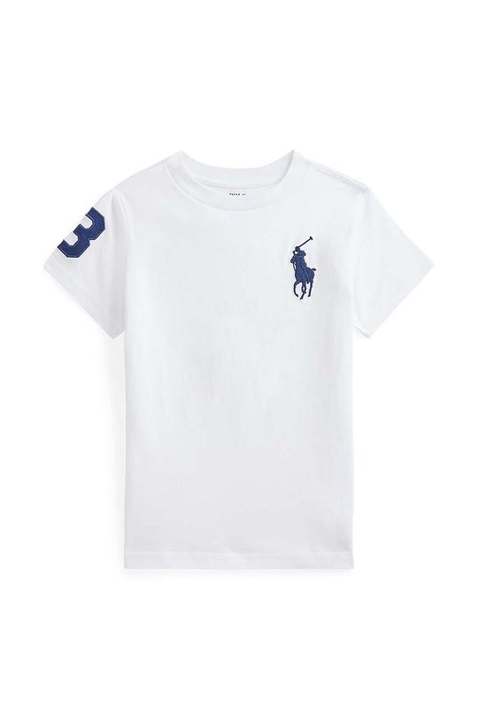 

Детская хлопковая футболка Polo Ralph Lauren, белый