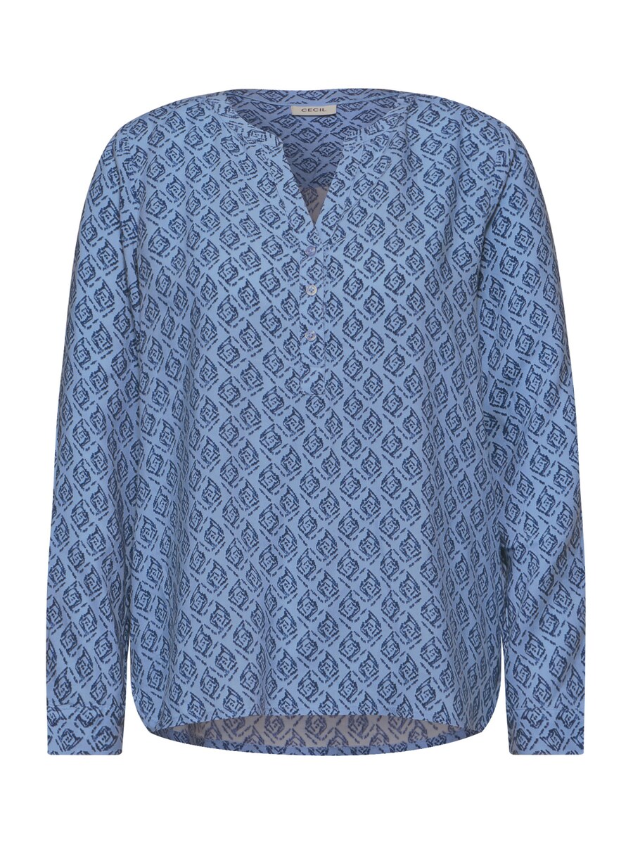 

Блуза CECIL, цвет Dusty blue/Light blue