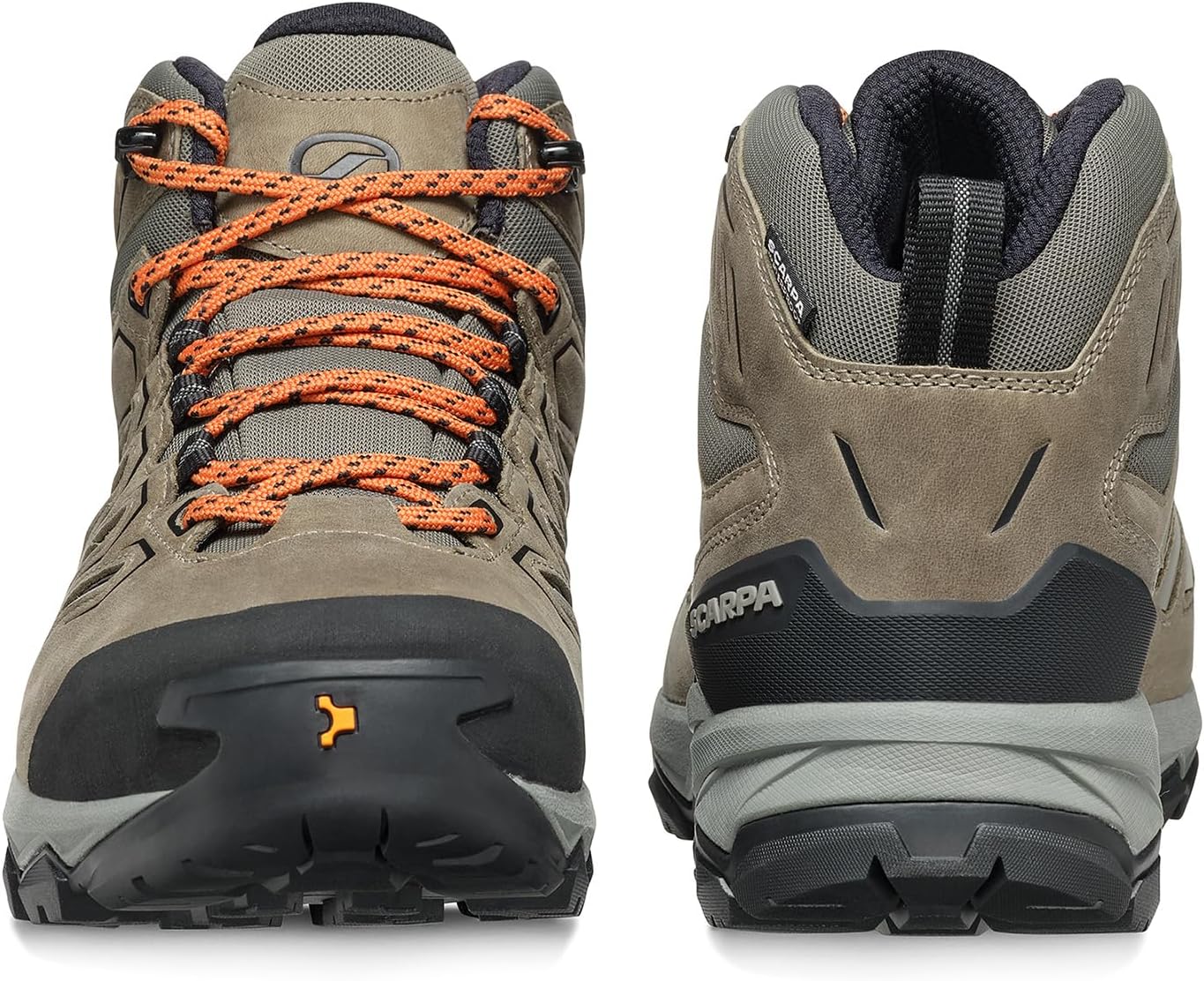 Мужские водонепроницаемые дышащие ботинки SCARPA Moraine Mid WP для пеших походов и треккинга, коричневый — фото 4