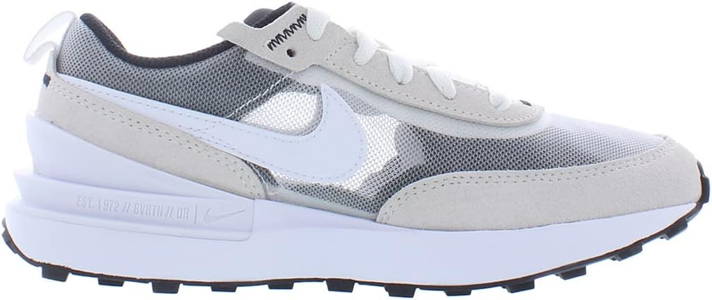 Кроссовки Nike Waffle One цвета Summit White - белый, черный, оранжевый — фото 3