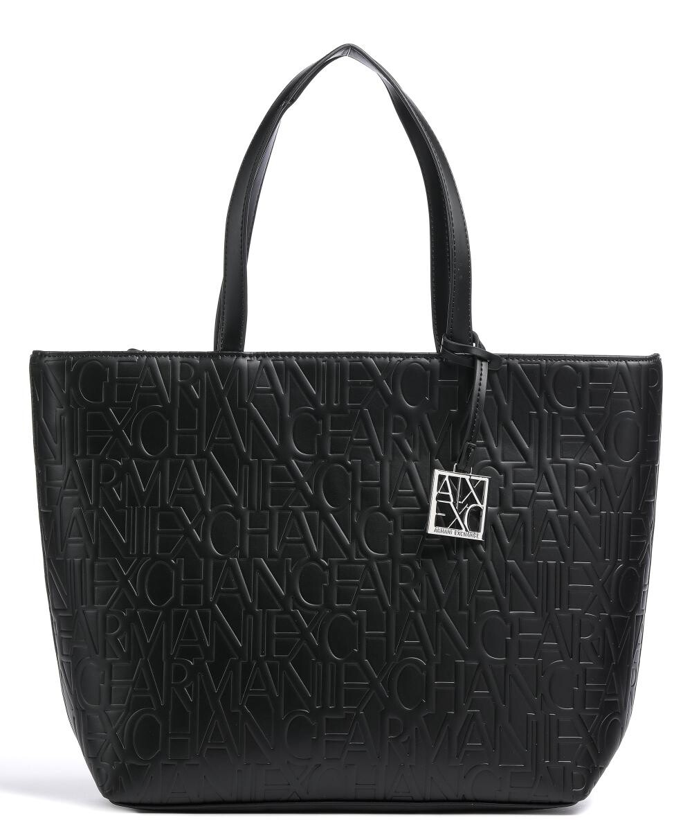 

Шопер из искусственной кожи Armani Exchange, черный