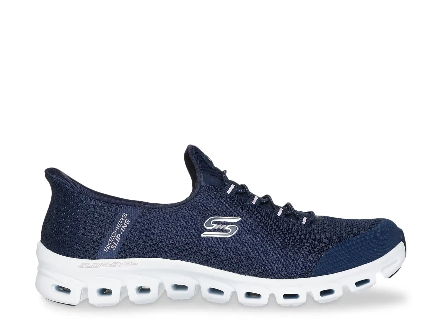 Беспроводные кроссовки с легкой подошвой - женские Skechers, Navy — фото 3