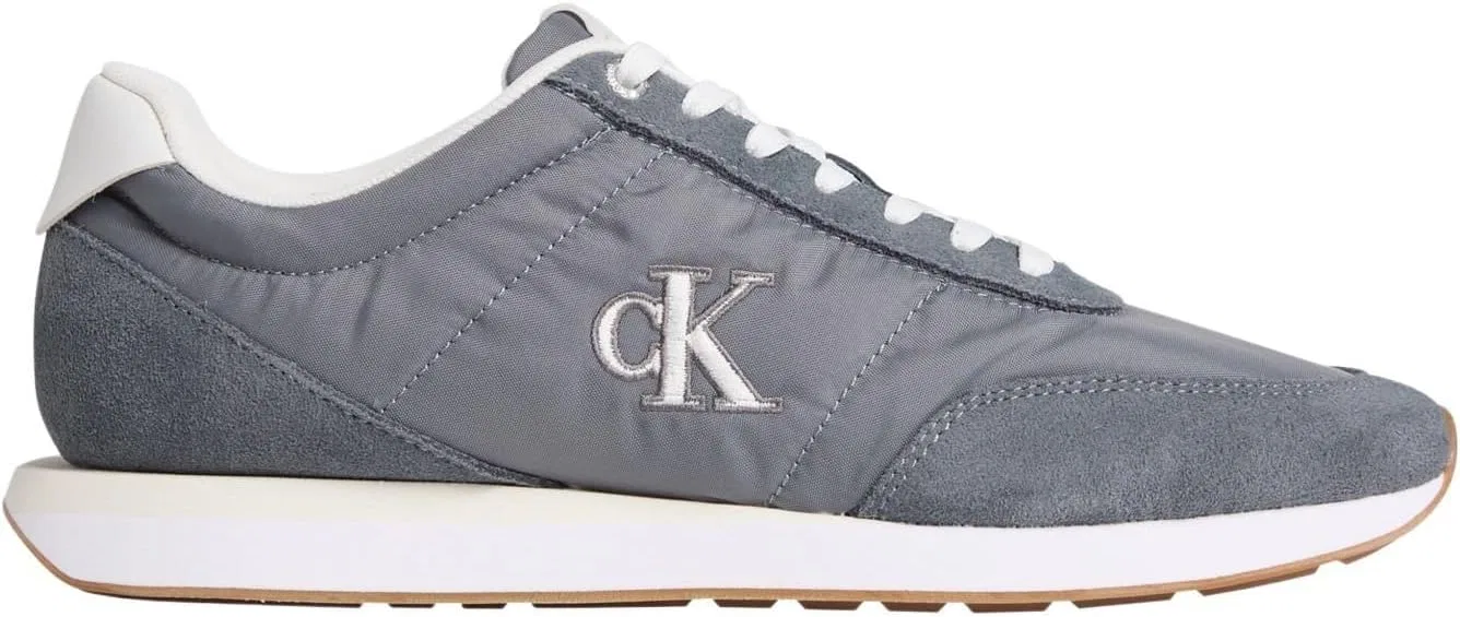 Мужские кроссовки Calvin Klein Retro Runner ESS Mix Mat Ym0ym01361 Low Top Calvin Klein Jeans, Grey Night Owl Off White