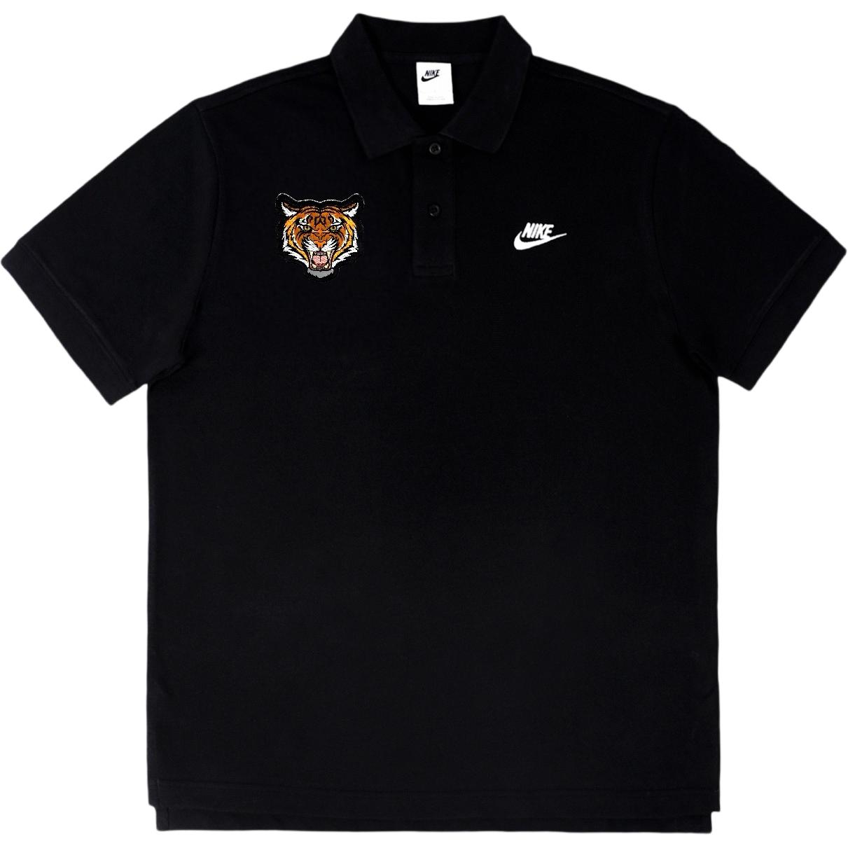 

Nike Мужская черная поло, Черный, Nike Мужская черная поло