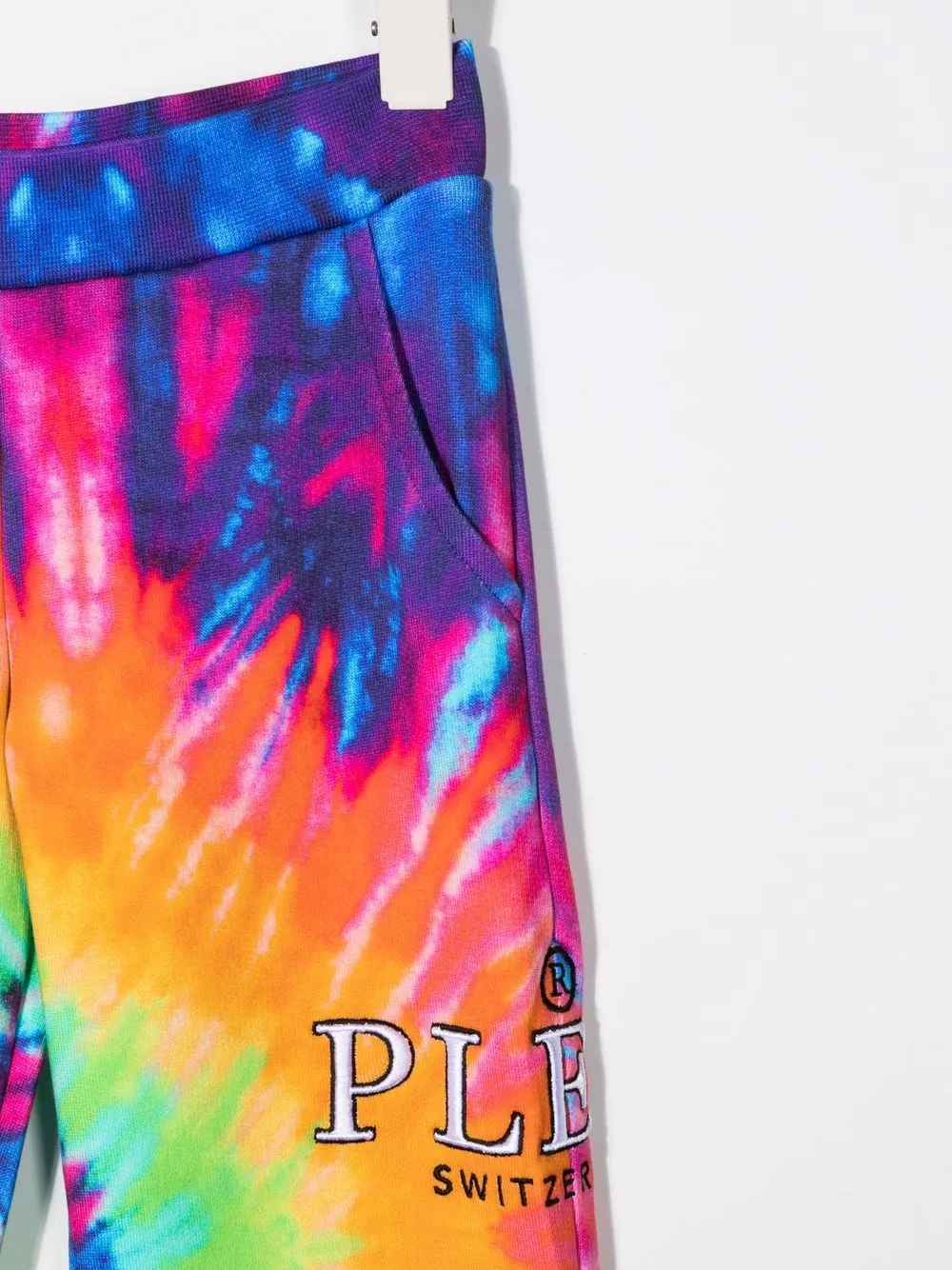 Спортивные брюки с принтом тай-дай Philipp Plein Junior, фиолетовый — фото 3